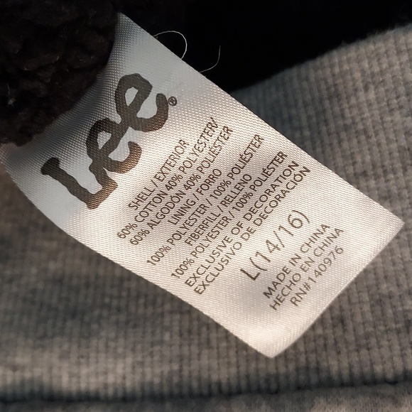 Boys Lee Sherpa Lined Hoody - Picture 8 of 9